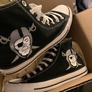 Raiders converse shoes Clearance